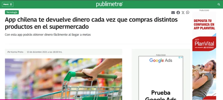 Nota de Publimetro