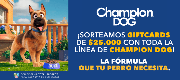 Junio: Ganadores del sorteo Champion Dog – Gift Cards $25.000